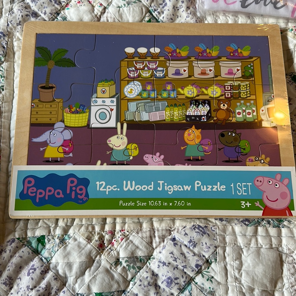 12 piece wood jigsaw puzzle
